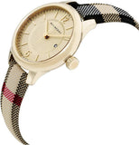 Burberry Classic Champagne Gold Dial Horseferry Leather Strap Watch for Women - BU10104 Buy Now By Burberry