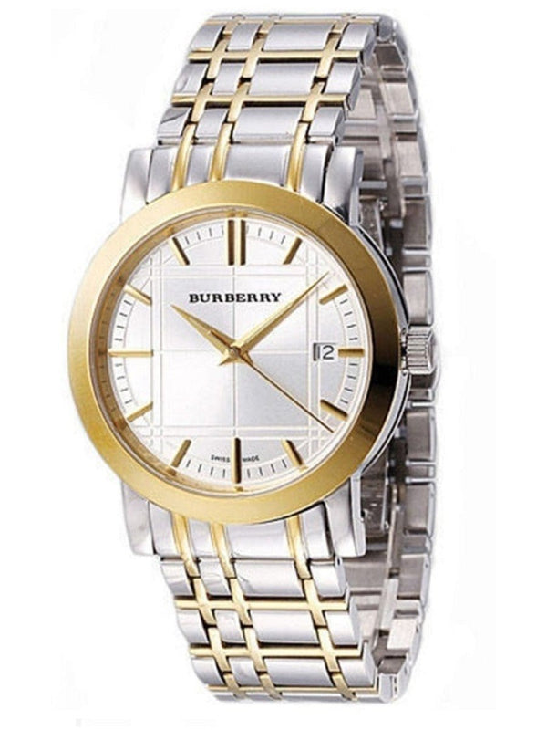 Burberry Heritage White Dial Two Tone Stainless Steel Strap Watch for Men - BU1358 Buy Now By Burberry