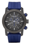 Burberry Sports Chronograph Black Dial Blue Rubber Strap Watch for Men - BU7714 Buy Now By Burberry