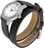 Burberry Utilitarian White Dial Black Leather Strap Watch for Women - BU7845 Buy Now By Burberry