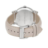 Burberry The City Silver Dial Beige Leather Strap Unisex Watch - BU9010 Buy Now By Burberry