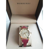 Burberry The City Gold Dial Orange Leather Strap Watch for Women - BU9017 Buy Now By Burberry