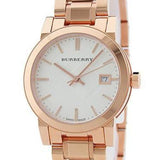 Burberry The City White Dial Rose Gold Steel Strap Watch for Women - BU9104 Buy Now By Burberry