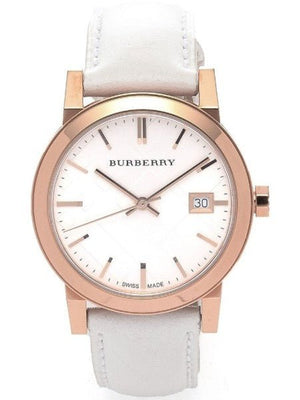 Burberry The City White Dial White Leather Strap Watch for Women - BU9108 Buy Now By Burberry