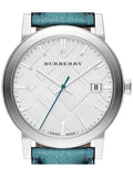 Burberry White Dial Turquoise Leather Strap Watch for Women - BU9120 Buy Now By Burberry