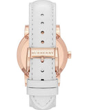 Burberry The City Diamonds White Dial White Leather Strap Watch for Women - BU9130 Buy Now By Burberry