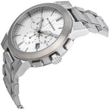 Burberry The City Chronograph Silver Dial Silver Steel Strap Watch for Men - BU9350 Buy Now By Burberry