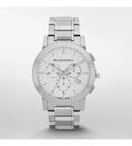 Burberry The City Chronograph Silver Dial Silver Steel Strap Watch for Men - BU9350 Buy Now By Burberry