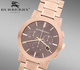 Burberry The City Grey Dial Rose Gold Steel Strap Watch for Men - BU9353 Buy Now By Burberry