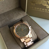 Burberry The City Grey Dial Rose Gold Steel Strap Watch for Men - BU9353 Buy Now By Burberry