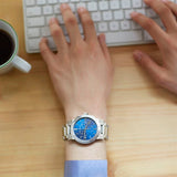 Burberry The City Blue Dial Silver Steel Strap Watch for Men - BU9363 Buy Now By Burberry