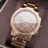 Burberry The City Gold Dial Gold Steel Strap Watch for Women - BU9753 Buy Now By Burberry