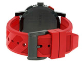 Burberry The City Chronograph Black Dial Red Rubber Strap Watch For Men - BU9805 Buy Now By Burberry