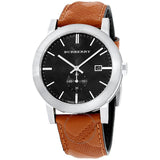 Burberry The City Black Dial Brown Leather Strap Watch for Men - BU9905 Buy Now By Burberry