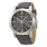 Burberry The City Grey Dial Black Leather Strap Watch for Men - BU9362 Buy Now By Burberry