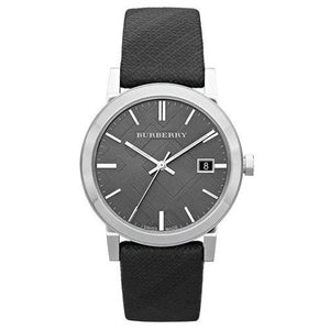 Burberry Heritage Grey Dial Black Leather Strap Watch for Men - BU9024 Buy Now By Burberry