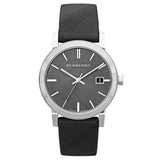 Burberry Heritage Grey Dial Black Leather Strap Watch for Men - BU9024 Buy Now By Burberry