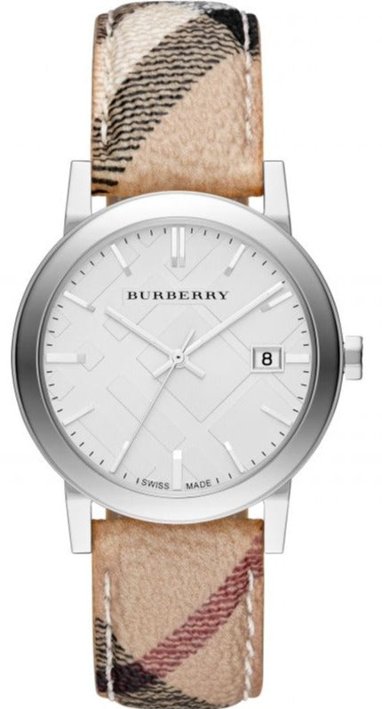 Burberry The City Silver Dial Brown Leather Strap Watch for Women - BU9025 Buy Now By Burberry