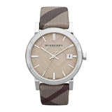 Burberry The City Nova Beige Dial Grey Leather Strap Watch for Women - BU9023 Buy Now By Burberry