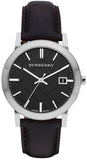 Burberry The City Black Dial Black Leather Strap Watch for Men - BU9009 Buy Now By Burberry
