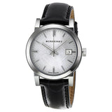 Burberry The City Silver Dial Black Leather Strap Watch for Women - BU9106 Buy Now By Burberry