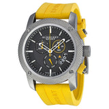 Burberry Sport Chronograph Grey Dial Yellow Rubber Strap Watch for Men - BU7712 Buy Now By Burberry