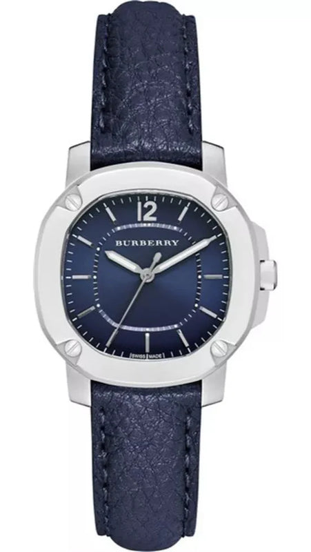 Burberry The Britain Blue Dial Blue Leather Strap Watch for Women - BBY1716 Buy Now By Burberry
