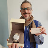 Burberry The City Silver Dial Beige Leather Strap Unisex Watch - BU9010 Buy Now By Burberry