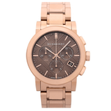 Burberry The City Grey Dial Rose Gold Steel Strap Unisex Watch - BU9754 Buy Now By Burberry