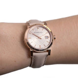 Burberry The City Beige Dial Beige Leather Strap Watch for Women - BU9109 Buy Now By Burberry
