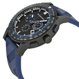 Burberry The City Sport Chronograph Black Dial Blue Rubber Strap Watch For Men - BU9807 Buy Now By Burberry
