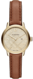 Burberry The Classic Champagne Gold Dial Brown Leather Strap Watch for Women - BU10101 Buy Now By Burberry