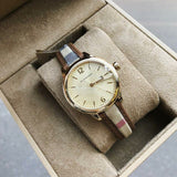 Burberry The Classic Gold Dial Brown Leather Strap Watch for Women - BU10114 Buy Now By Burberry