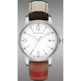 Burberry Utilitarian White Dial Multicolor Leather Strap Watch for Women - BU7824 Buy Now By Burberry
