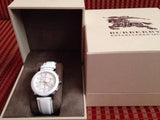 Burberry City Chronograph White Dial White Leather Strap Watch For Women - BU9701 Buy Now By Burberry