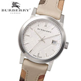 Burberry The City White Dial Beige Leather Strap Watch for Women - BU9132 Buy Now By Burberry