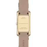Burberry Pioneer Champagne Dial Haymarket Beige Leather Strap Watch for Women - BU9407 Buy Now By Burberry