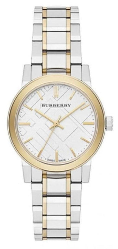 Burberry The City Silver Dial Two Tone Steel Strap Watch for Women - BU9217 Buy Now By Burberry