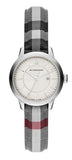 Burberry Classic Stone Silver Dial Horseberry Black Leather Strap Watch for Women - BU10103 Buy Now By Burberry