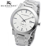 Burberry The City Silver Dial Silver Steel Strap Watch for Men - BU9900 Buy Now By Burberry