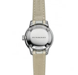 Burberry The Classic Guilloche Silver Dial Grey Leather Strap Watch for Women - BU10113 Buy Now By Burberry