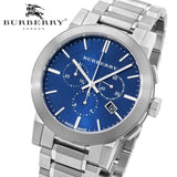 Burberry The City Blue Dial Silver Steel Strap Watch for Men - BU9363 Buy Now By Burberry