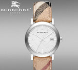 Burberry The City Silver Dial Brown Leather Strap Watch for Women - BU9025 Buy Now By Burberry