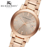 Burberry The City Rose Gold Dial Rose Gold Steel Strap Watch for Women - BU9034 Buy Now By Burberry