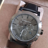 Burberry The City Black Dial Black Leather Strap Watch for Men - BU9364 Buy Now By Burberry