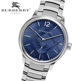 Burberry The Classic Blue Dial Silver Steel Strap Watch for Men - BU10007 Buy Now By Burberry