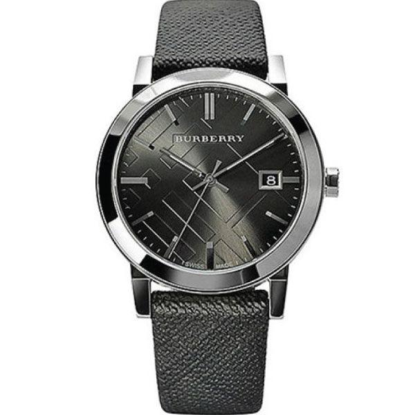 Burberry The City Grey Dial Black Leather Strap Watch for Men - BU9030 Buy Now By Burberry