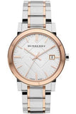 Burberry The City Diamonds White Dial Two Tone Steel Strap Watch for Women - BU9127 Buy Now By Burberry