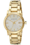 Burberry The City Silver Dial Gold Steel Strap Unisex Watch - BU9003 Buy Now By Burberry
