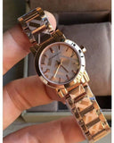Burberry The City Rose Gold Dial Rose Gold Steel Strap Watch for Women - BU9235 Buy Now By Burberry